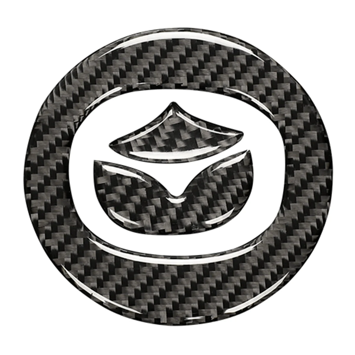 Naljepnice s logotipom na upravljaču vozila, Oprema za interijer od karbonskih vlakana za Mazda CX-5 2017 2018 2019 2020
