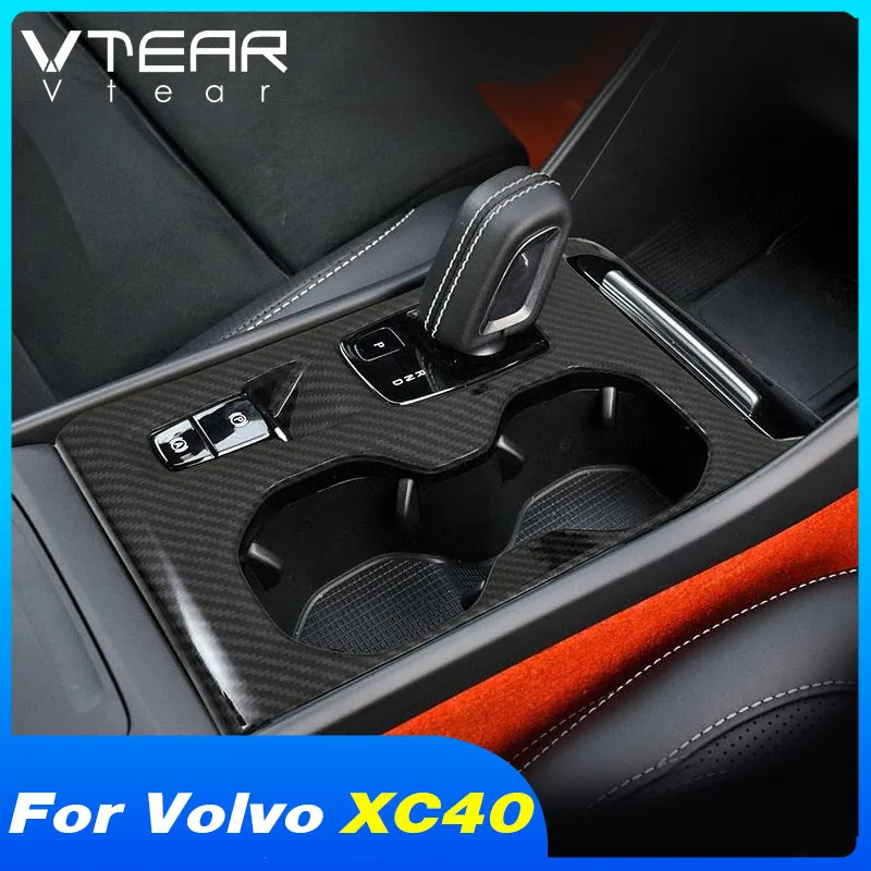 Okvir za trim ploče mjenjača vozila Vtrear, Naljepnice na poklopac središnje kontrole, Okvirom za čaše, Pribor za uređenje interijera Volvo XC40